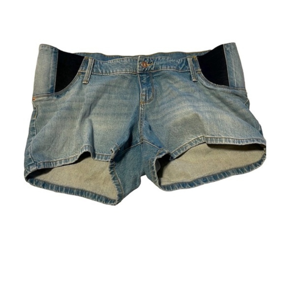 New Isabel Maternity Denim Jean Cutoff Shorts Size 12 NWT